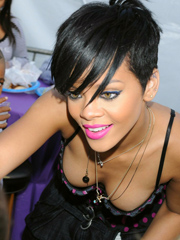 Ebony celebrity Rihanna nude and oops